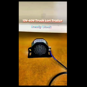 105dB Reverse Horn Waterproof Backup Alarm Warning Buzzer 12V-60V Heavy Duty For Truck Lori Bus Trailer