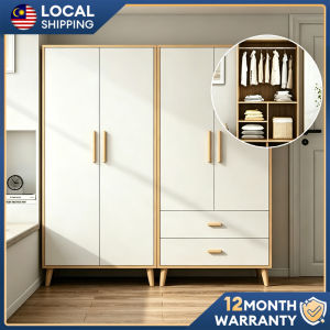Table Trove Wardrobe 60-80cm almari pakaian Double Doors Folding Storage Cabinet衣柜
