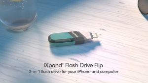 SanDisk iXpand Flash Drive Flip IOS USB3.0 128GB - (SDIX90N-128G-GN6NE)