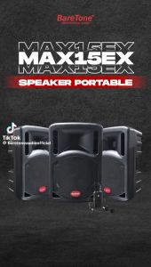 BareTone Portable Speaker With USB/Bluetooth (15"/300W) MAX15EX