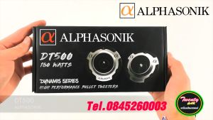 ทวิตเตอร์แหลมจาน 3.5" Alphasonik รุ่นDT500 Dynamis Super Bullet Tweeter 1" Aluminum 4โอห์ม คุณภาพเสียงSPL แบรนด์อเมริกา บรรจุจำนวน 2ดอก เครื่องเสียงติดรถยนต์