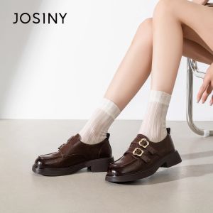 Josiny | Fur-lined Thick Bottom Womens Loafers