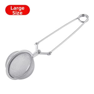 Press Type Handle Tea Infuser 304 Stainless Steel