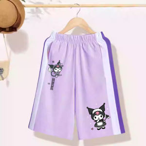 Girls Seven-Foot Pants Summer New Style Childrens Shorts Casual Sports Pants for Girls Outdoor Wear Mid-Term Trendy