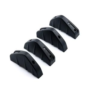 New Product 4pcs Car Rear Bumper Lip Diffuser Splitter Spoiler Scratch Protector Fin Trim Caps Exterior Accessory
