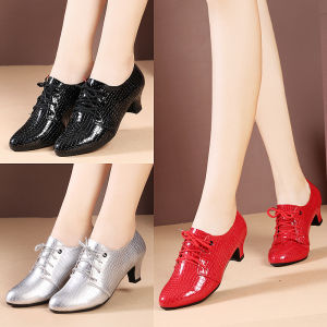 Female Adult Square Dance Cow Tendon Soft Sole Low Heel Outdoor Dance Shoes