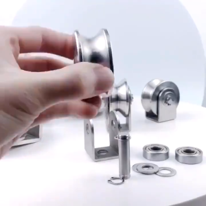 【COD】Stainless Steel Sliding Gate Roller Wheel Heavy Duty Gate Bearing For Sliding Gate v u Groove