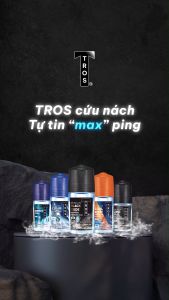 Lăn Khử Mùi Nam TROS ENERGY COOL kiểm soát mùi mát lạnh sảng khoái hương thơm tươi mát phù hợp dùng hàng ngày 25ml & 45ml