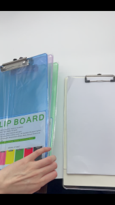 Long Transparent Clipboard File Folder Organizer Clip Board Writing Pad Paper Profile Clip 35.5X23.5CM