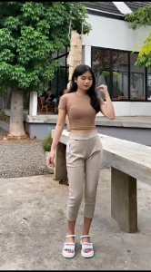 CELANA WANITA 7/9 ZIO PANTS KATUN TWILL STRECH PREMIUM