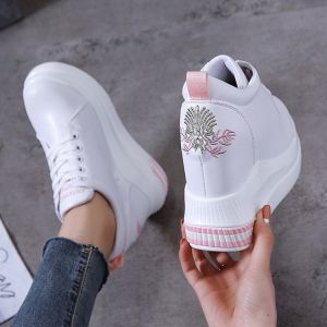 Spring Autumn Thick Bottom Invisible Heightening Pink Ultra High Heels 12cm Sports Shoes Slimming Versatile Womens Shoes Trendy