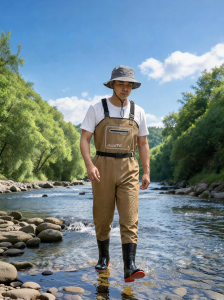 YUZHIYUAN | Waterproof Fishing Pants with Built-in Boots Mens