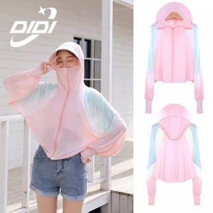 DIDI Cooling  Sun Protection Clothing UPF50+ Sunscreen Jacket Anti-UV Sun Protection Jacket for Women Outdoor Hooded Long-Sleeved Sun Protection Jacket 防晒衣
