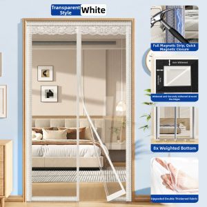 LUOYOUTE | Windproof Air Blocking Transparent Magnetic Plastic Door Curtain