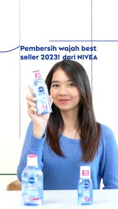 NIVEA Micellar Water Pearl Bright 125ML - Membersihkan wajah & mencerahkan kulit