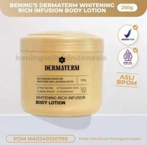 Benings Dermaterm Whitening Body Lotion Pencerah Kulit untuk Semua Jenis Kulit HALAL Silicon-free