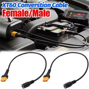 2PCS XT60 Male/Female To DC5521 Connector 20AWG Copper Core Cable for Motorcycle Battery Adapter FPV Display Power Supply Solar Panel