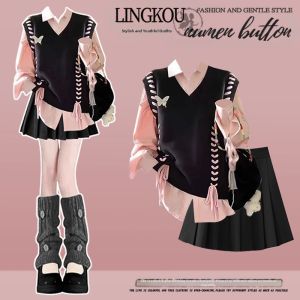 NUMEN BUTTON | Plus Size Young-looking Stylish Knitwear Set