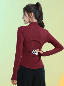 BAISILING | Quick-drying Running Jacket For Women Rear Pocket Phone Storage Long Sleeve