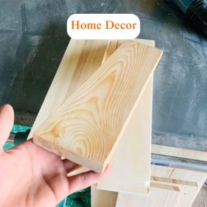 Thanh Nan Gỗ Thông Bào Sẵn Giá Rẻ Dày 1.5cm x 13cm x Dài 1m2 Gỗ Thông Xẻ Thanh Thích Hợp Trang Trí decorde