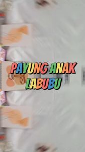 Payung Anak LABUBU Diameter 100CM FREE Ready 4 Warna Biru Tua Pink Ungu Biru Muda / Payung Fancy LABUBU Super IMUT LUCU MN-1702 Bahan PVC Kualitas Terbaik Harga Termurah Bisa Grosir dan COD