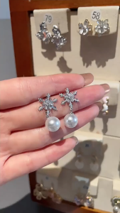 Bông tai trang nhã đi làm - bong tai nữ đơn giản BN826.45803 bông tay nữ kiểu bông tai nữ dài bông tai giả hoa tai nữ hàn quốc bông tai nữ hàn quốc đi tiệc phụ kiện trang sức nữ BSTKL - [NaLa Shop]