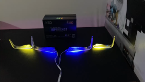 SLIM FRAME L INNOVA REBORN BIRU - LED Depan Mobil Innova Reborn Crystal Akrilik