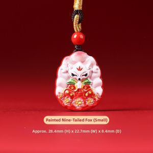 JIZHAOTANG | Nine-Tailed Fox Protection Amulet Pendant Necklace