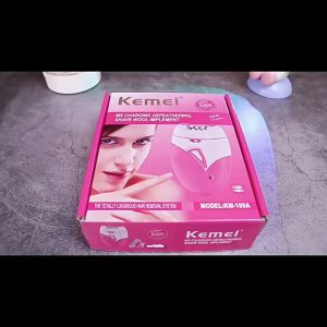 Kemei Epilator Female Rechargeable Hair Removal Machine Electric Lady Shaver Than USB Charger