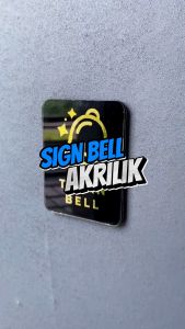 SIGN BELL AKRILIK PINTU TEMPEL - PAPAN AKRILIK TULISAN TEKAN BELL - PAPAN BELL AKRILIK PART 2