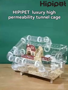 Premium Extra Large Hamster Habitat – Sturdy Acrylic Build Big Front Access & Anti-Escape Design. Complete with essential accessories easy to clean & built to last. Ideal for daily use & long-term care 10-Year Lifespan