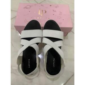 Lapepa COSTA Sandal Wedges Wanita Model Silang Karet Kekinian Sendal Sepatu Tali Keren Best Seller