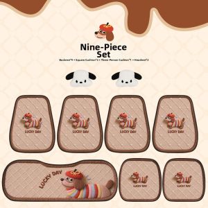 CapitAuto | Breathable High-Quality Cute Cartoon Automotive Seat Cover