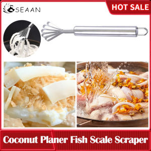 ⭐️【Local warehouse+COD】⭐Coconut Shaver Stainless Steel Kitchen Fruit Tools Fish Skin Scale Scraper Peeler Cleaning Tool Kitchen Accessories