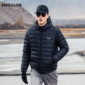 Enjeolon | Lightweight Down Jacket with Hood for Men Winter Warmth