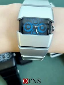 Sanda | OFNS Luxury Retro Quartz Wristwatch Waterproof Luminous Dial Robust Stainless Steel Strap Male Timepiece Relogios Masculino