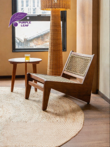 PURPLE LEAF | Designer Solid Teak Wooden Single Chair