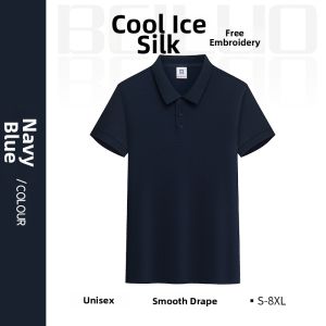 Summer Business Work Polo Shirt Short Sleeve