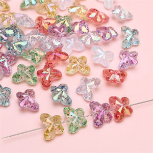 10pcs thời trang Acrylic hạt trang trí hình bướm hạt đệm rời cho vòng tay thủ công Vòng cổ Keychain tự làm thủ công làm đồ trang sức