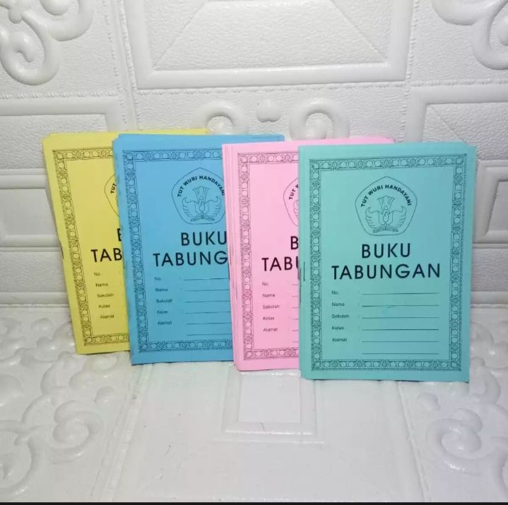 Buku tabungan warna Tut Wuri Handayani/buku tabungan siswa | Lazada ...