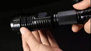 Asafee 1915C XHP70 LED Ultra-Bright Outdoor Flashilight Waterproof Telescopic Zoom Torch 5 Gears Light Bulit-in Battery Rechargeable Digital Display Emergency Hiking Fishing