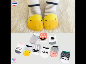 0-1 ปี ถุงเท้าเด็ก ถุงเท้าเด็กกันลื่น ถุงเท้าเด็กผู้ชาย ถุงเท้าเด็กผู้หญิง babysocks BS041-5