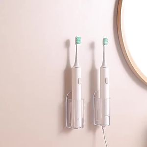 1Pc Electric Toothbrush Holder Wall Mount Hanging Toothbrush Storage Base Oral Care Organizer