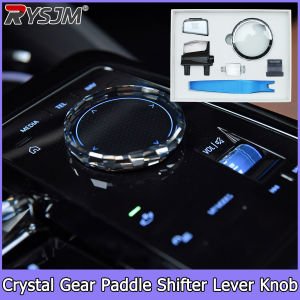 RYSJM | Luminous Light 4 Piece Set Crystal Gear Paddle Shifter Lever Knob For BMW G20 IX3 G01 G08 G02 G22 X5 G05 X6 G06 X7 G07