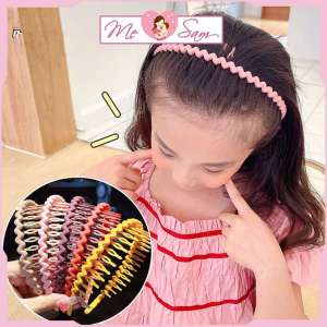 Bờm xược tóc cho bé gọn gàng không gây đau tóc màu trơn Shop Mẹ Sam