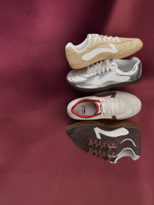 Li-Ning | Giày Thể Thao Đế Mỏng Phong Cách Retro Đôi