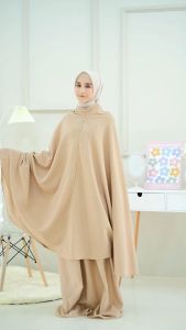 Melika - Mukena Travel Daily Katun Polos 2in1 Alena