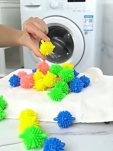 KAMJE Bola Karet Pembersih Pencuci Pakaian Baju Anti Kusut Washing Laundry Ball Silicon