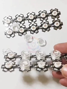 Chóa LED đơn Luxeon mắt lồi mini thấu kính đèn LED gom ánh sáng thừa tập trung vào tiêu điểm gia tăng ánh sáng hiệu năng