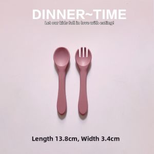JUZIJIADEKEER | Food-Grade Silicone Soft Fork and Spoon Set